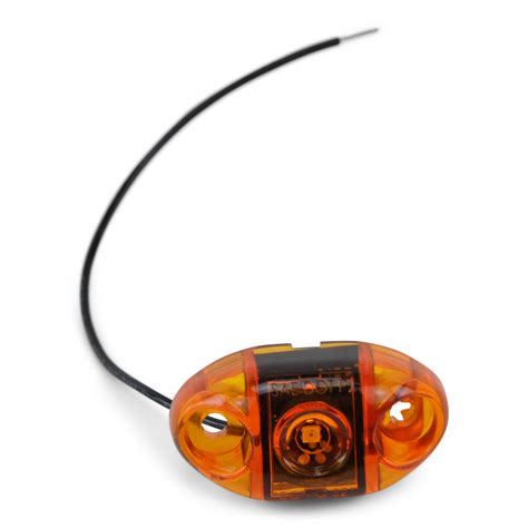 S21 LED Boat Trailer Light, Amber Submersible Side Marker Light