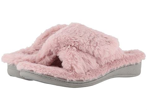 VIONIC Relax Plush (Blush) Women’s Slippers - Slippers.com - Shop Comfy