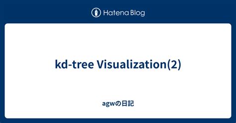 kd-tree Visualization(2) - agwの日記