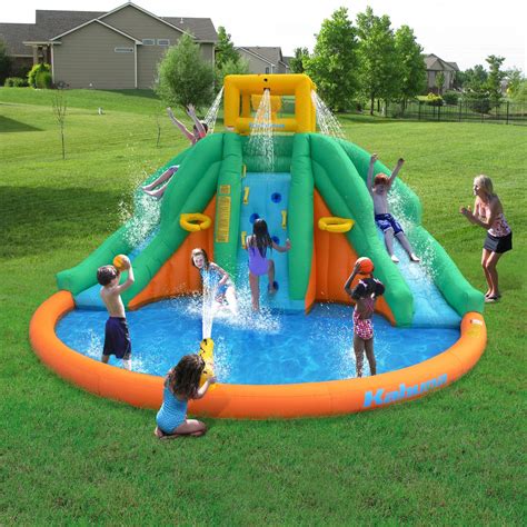 Kahuna 90475 Twin Peaks Kids Inflatable Splash Pool Backyard Water Slide Park 885777904757 | eBay