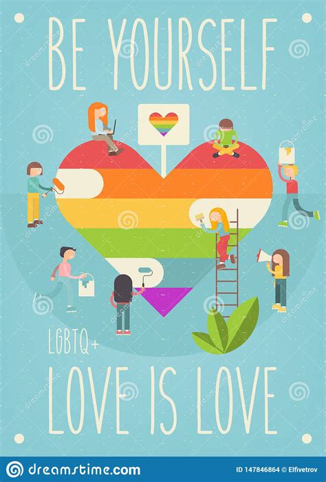 Lgbt People Community Poster Stock Vector - Illustration of internet ...