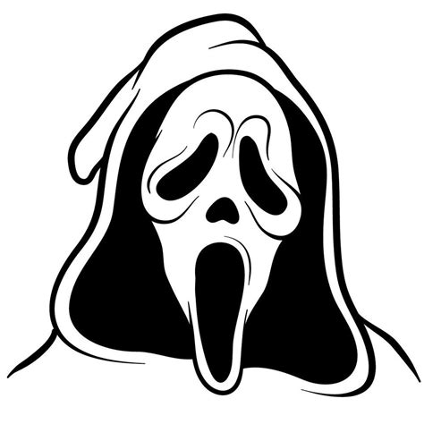 How to draw ghostface the scream mask – Artofit