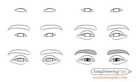 How To Draw Happy Cartoon Eyes