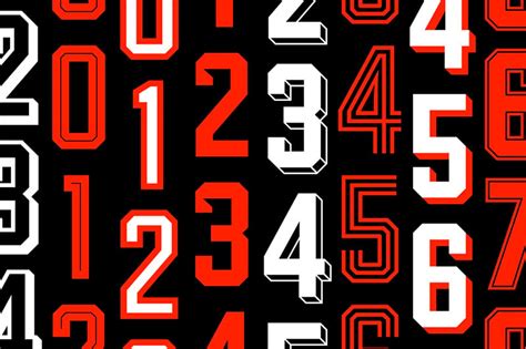 27 of the Best Jersey Number Fonts - Vandelay Design