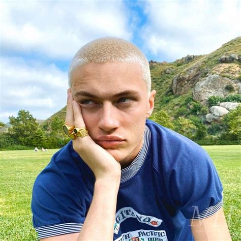 Lucky blue smith bleached blonde buzz cut – Artofit