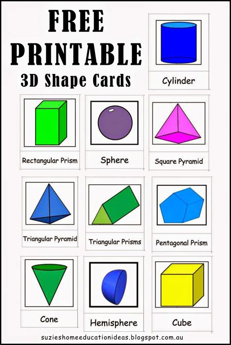 Templates For 3D Shapes