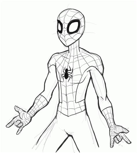 Spider Man Drawings - Coloring Home