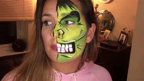 Incredible Hulk Face Painting Tutorial - YouTube