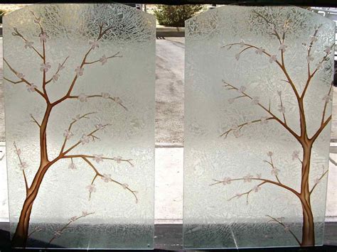 Decorative Glass Doors, Windows, Table - Cherry Blossom - Sans Soucie Art Glass