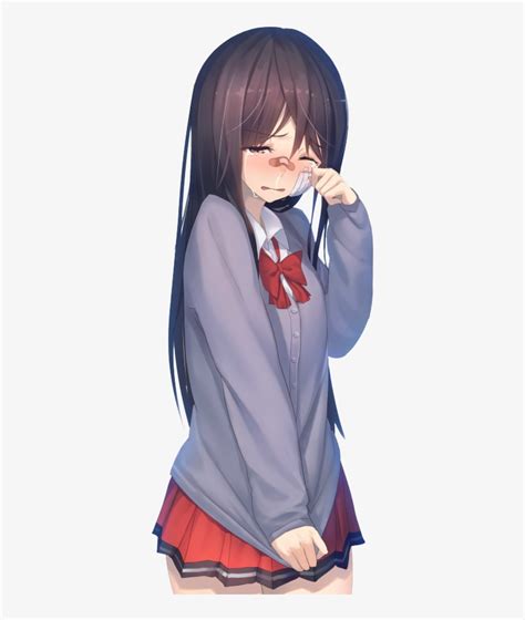 Anime Girl Crying, Anime People, Depressed, Anime Characters, - Anime Girl Cry Png Transparent ...