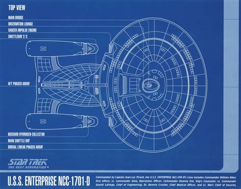 Star Trek USS Enterprise A - D - Deep Space 9 Blueprints