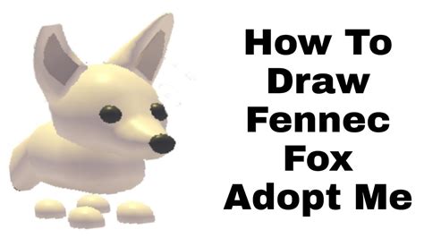 Roblox Adopt Me Coloring Pages Fennec Fox Pets Drawing Cute Food ...