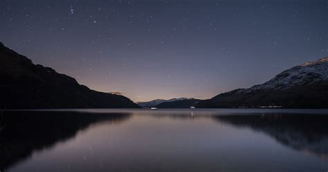 Photo of calm body of water at night, loch lomond HD wallpaper | Wallpaper Flare