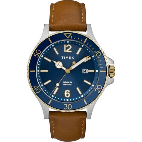 Best Of blue leather strap watch mens Blue date strap quartz leather men grovana watches