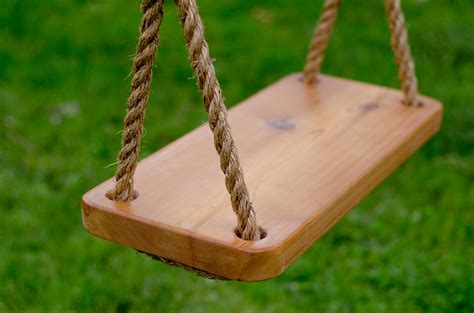 Wooden Swing Tree Swing Old Fashioned Tree Swing Wood