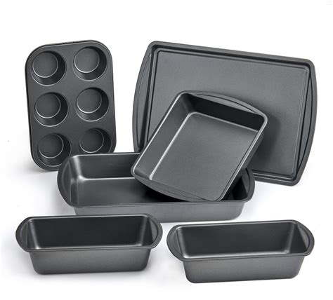 Mainstays 6 Piece Non-Stick Bakeware Sets, Easy for Release and Clean ...