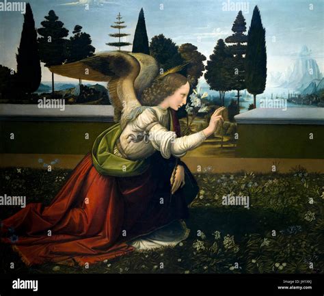 Leonardo da vinci annunciation uffizi hi-res stock photography and ...