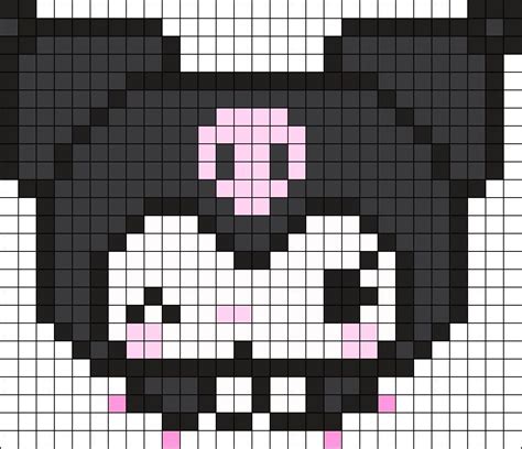 Kissy Kuromi Perler Bead Pattern | Bead Sprites | Characters Fuse Bead ...