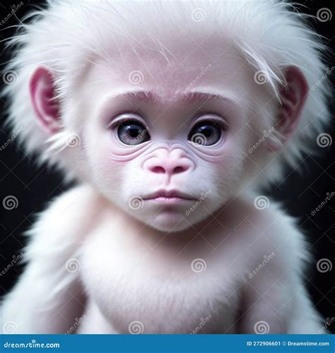 Baby Albino Gorilla Created with Generative AI Stock Image - Image of gorilla, pink: 272906601