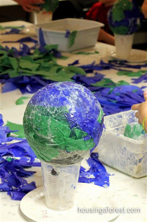 Paper Mache Light-Up Globes | Housing a Forest