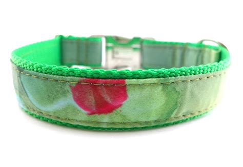 Green Dog Collar girl dog collars fun dog collars by SitToBeTied