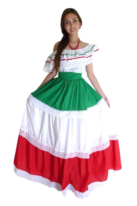 Mexican Clothing Co Little Girls Mexican Adelita Costume Blouse n Skirt Poplin Novelty & More ...