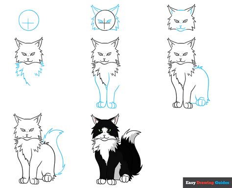 How To Draw A Cute Anime Cat Step By Step Drawing - Infoupdate.org