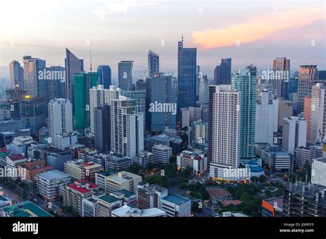 makati city skyline view, philippines Stock Photo - Alamy