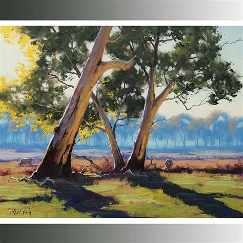 LANDSCAPE OIL PAINTING Tree Painting Rural Landscape Realistic Oil on ...