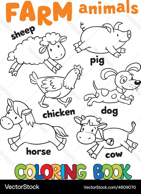 Domestic Animals Pictures For Colouring