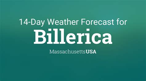 Billerica, Massachusetts, USA 14 day weather forecast