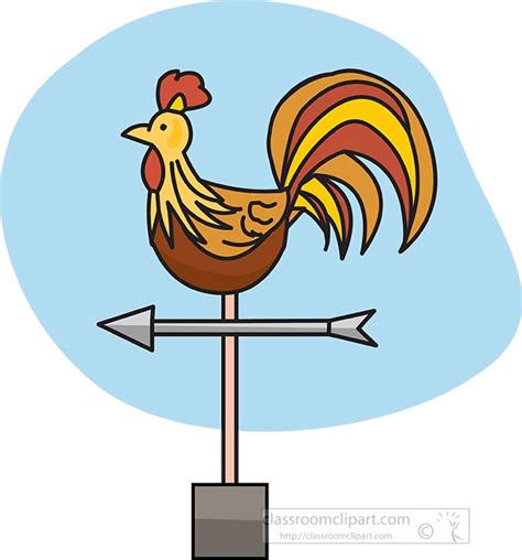 Weathervane Rooster Clipart