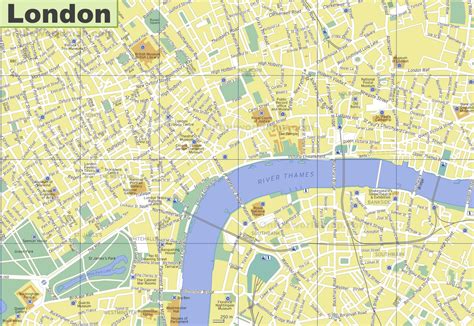 Tourist Map Of London Attractions Printable