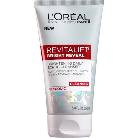 L'Oreal Paris Revitalift Bright Reveal Facial Cleanser w/ Glycolic Acid, 5 fl. oz. - Walmart.com