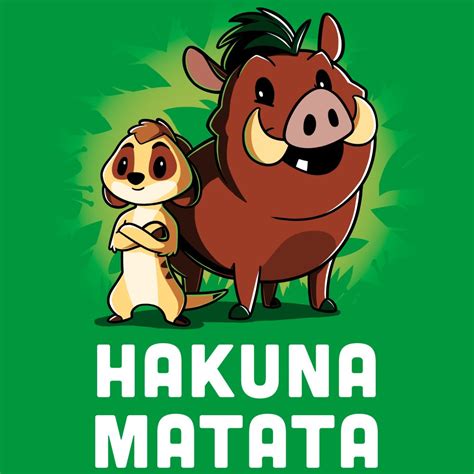 Timon And Pumbaa Hakuna Matata Official Disney Tee Teeturtle | Free ...