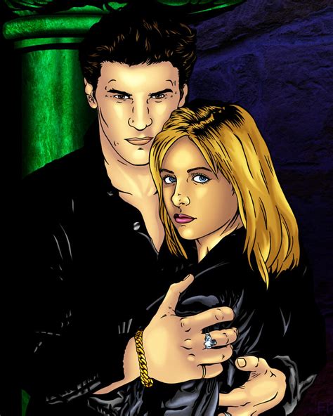 Buffy and Angel Colored by frostdusk on DeviantArt