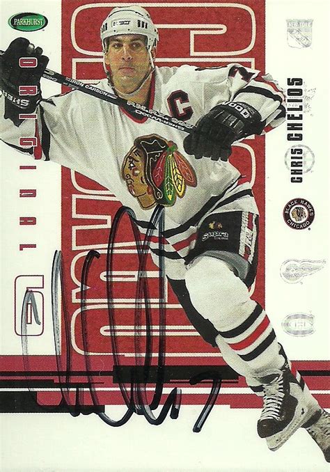 Hell's Valuable Collectibles: Chris Chelios Autographed Card