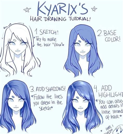 Hair Shading Tutorial | Drawing tutorial, Drawings, How to ... #hairideas #hairstyles Drawing ...