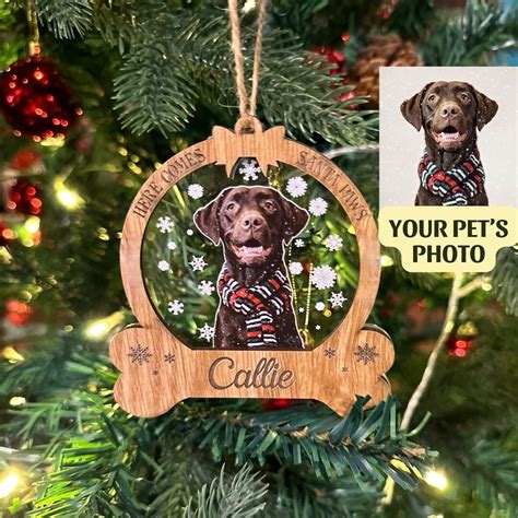 Chocolate Lab Christmas Ornament Pet Photo Ornament - Etsy