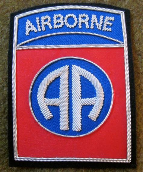 82ND AIRBORNE SLEEVE INSIGNIA-THEATRE MADE BULLION | Man The Line