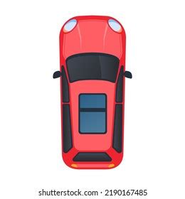 Top View City Red Car Scheme Stock Vector (Royalty Free) 2251782089 | Shutterstock