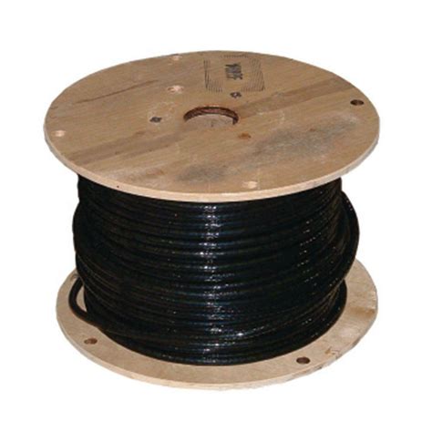 500 ft THHN Wire 2 AWG Gauge Black Stranded AL SIMpull Commercial ...