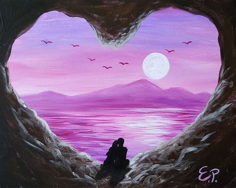 "Purple Sunset View". Sunday 7/23 @ 11am | Sunset canvas painting, Sunsets painting, Wine and canvas