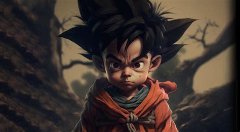 4320x7680 Kid Goku Funny AI Art 4320x7680 Resolution Wallpaper, HD Anime 4K Wallpapers, Images ...