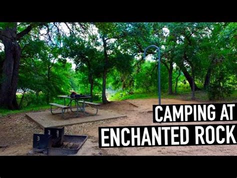 CAMPING Enchanted Rock - Texas State Parks - YouTube