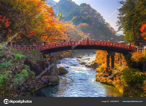 Shinkyo Bridge during autumn in Japan Stock Photo by ©Patryk_Kosmider 168558916