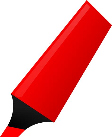 Clipart - Red Highlighter