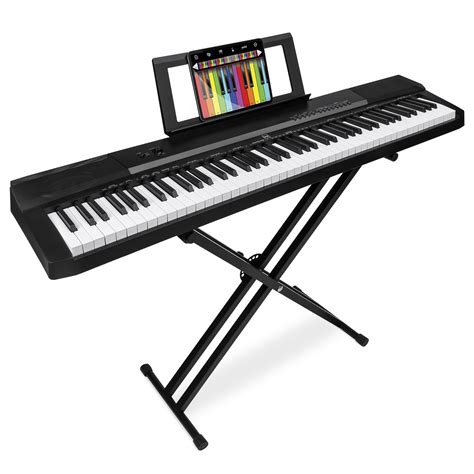 Best Choice Products 88-Key Digital Piano Set with Weighted Keys ...