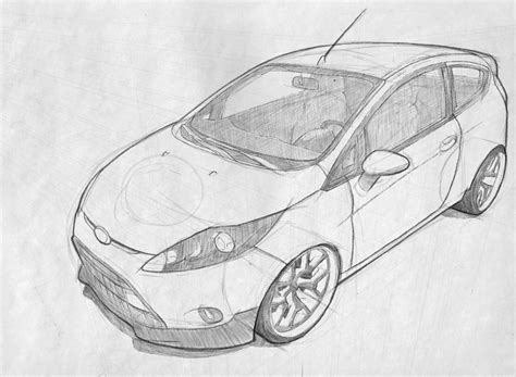 Car Drawings In Pencil