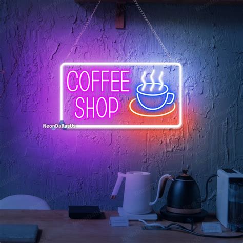 Coffee Neon Sign Coffee Shop Sign Coffee Open Led Light Coffee Bar Decor Shop Wall Art Coffee ...